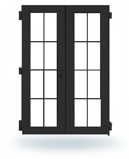 pintu swing french black
